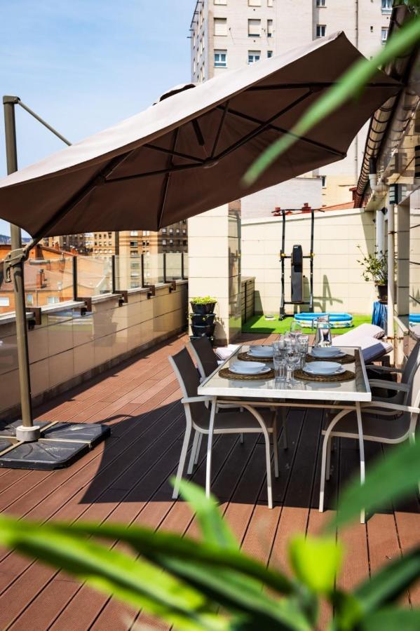 Lujoso Atico Entre 2 Playas Con Garaje, Terraza, Vistas Y Wifi Apartamento Gijón Exterior foto