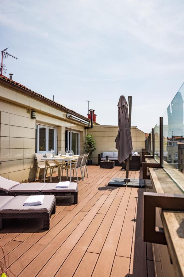 Lujoso Atico Entre 2 Playas Con Garaje, Terraza, Vistas Y Wifi Apartamento Gijón Exterior foto